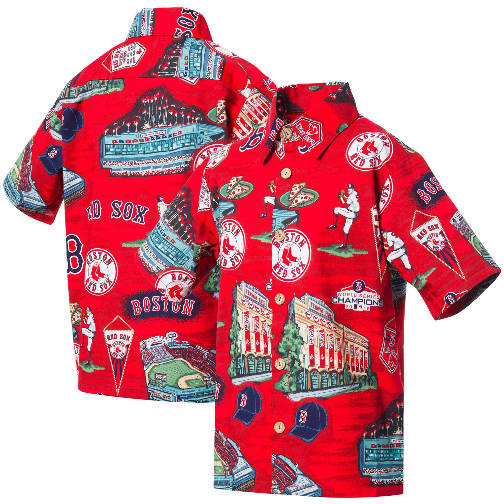 Boston Red Sox Reyn Spooner Scenic Hawaiian Shirt Merch Gift