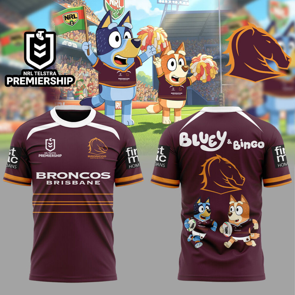 Brisbane Broncos Bluey And Bingo T-Shirt Gifts For Football Fan