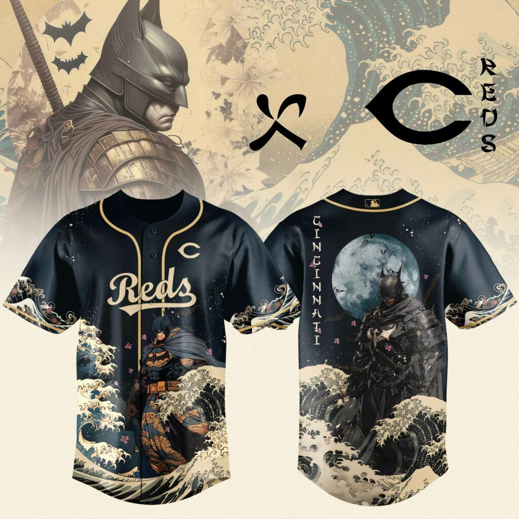 Cincinnati Reds X Batman Night  Edition Jersey 2025