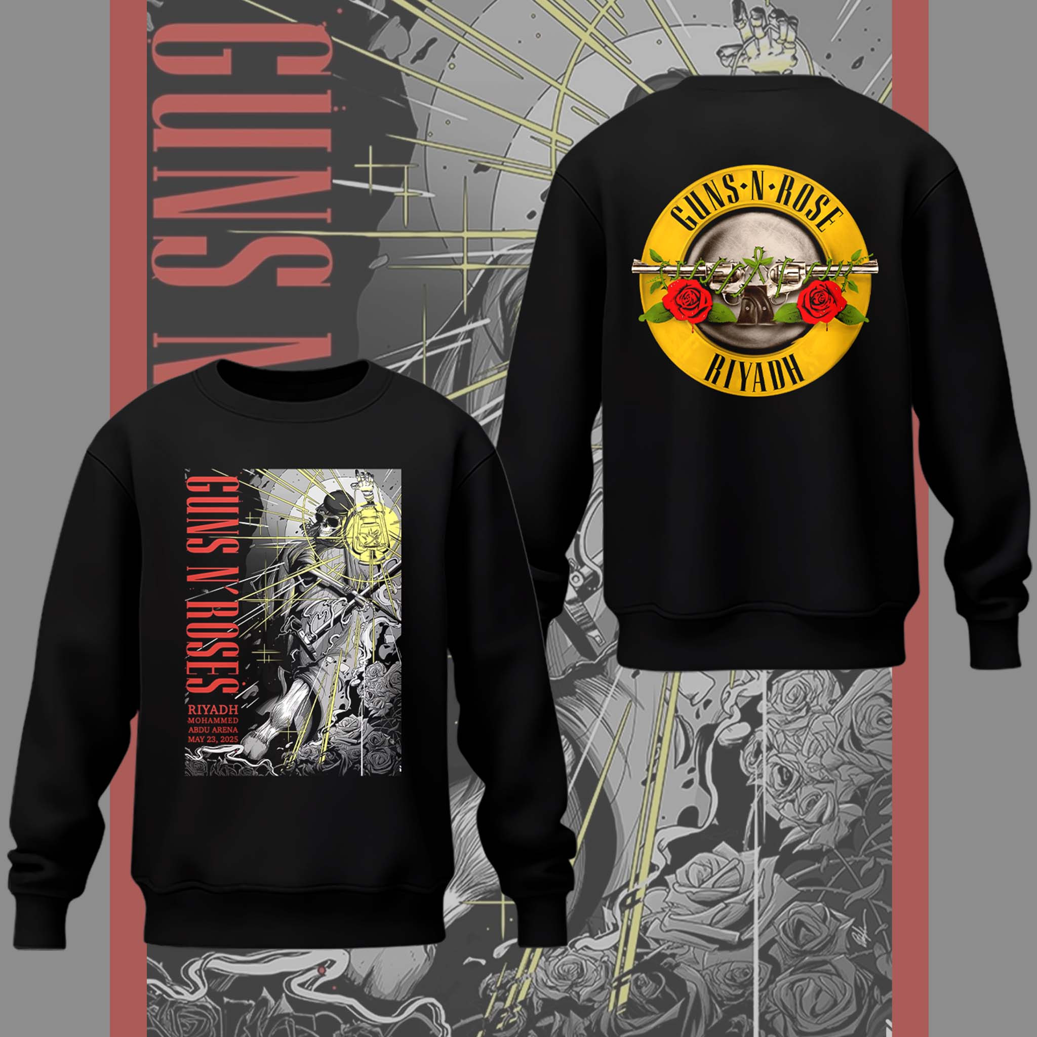 GNR Riyadh Concert Sweatshirt Gift For Concert Lover