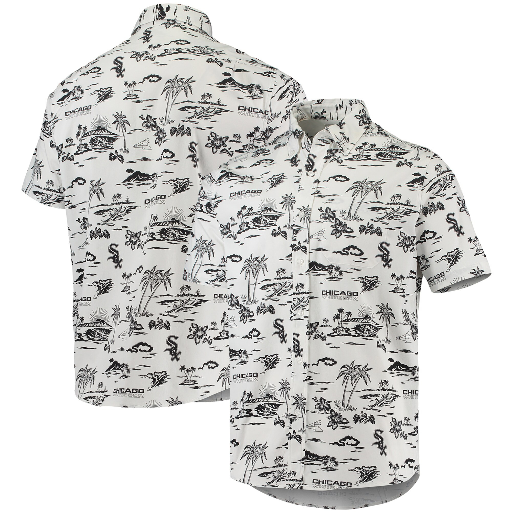 Mens Chicago White Sox Reyn Spooner White Hawaiian Shirt Merch Gift For MLB Supporters