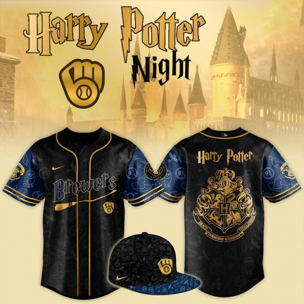 Milwaukee Brewers Harry Potter Night Special Edition Baseball Jersey Milwaukee Brewers Merch