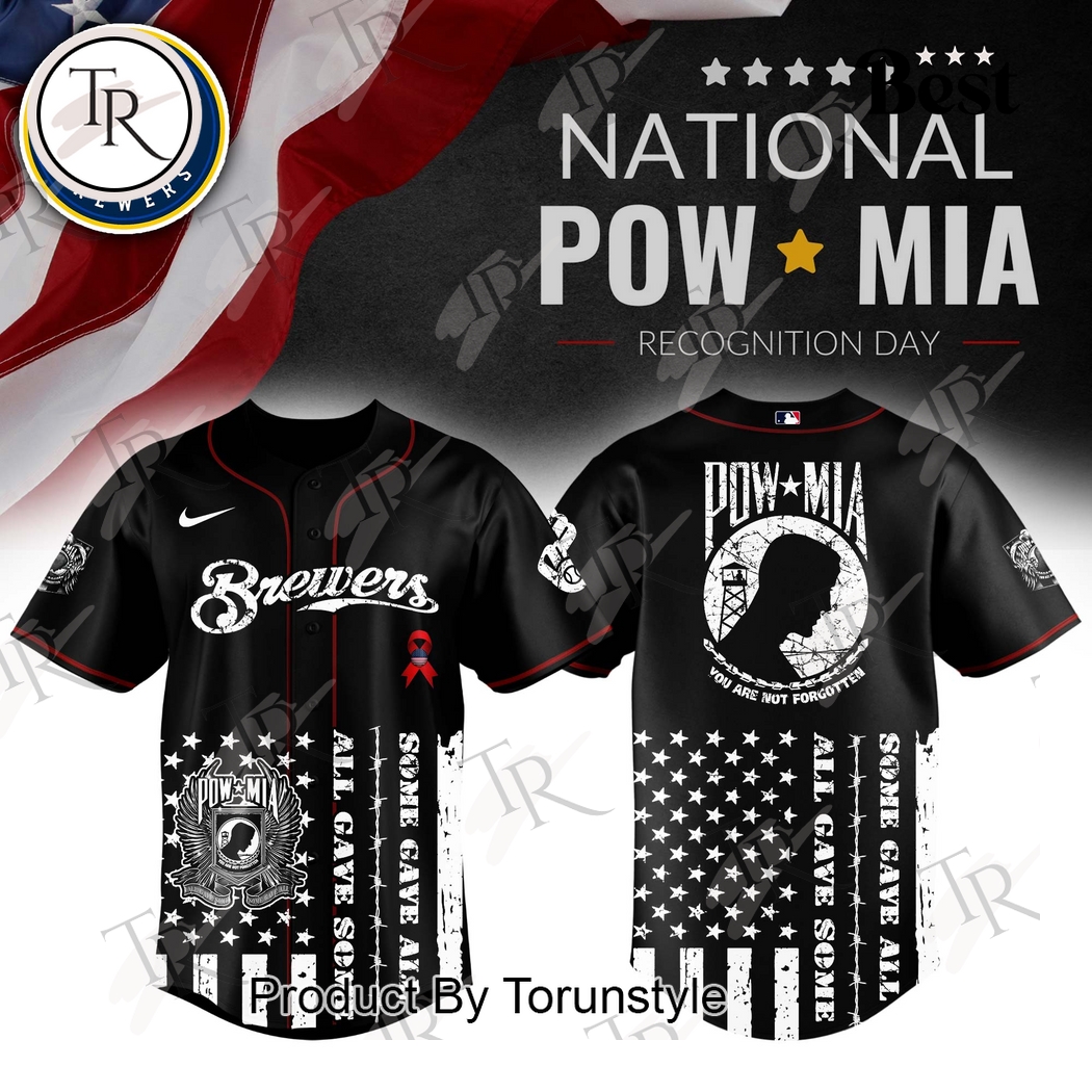 Milwaukee Brewers  X National POW MIA Recognition Day 2025  Edition Baseball Jersey
