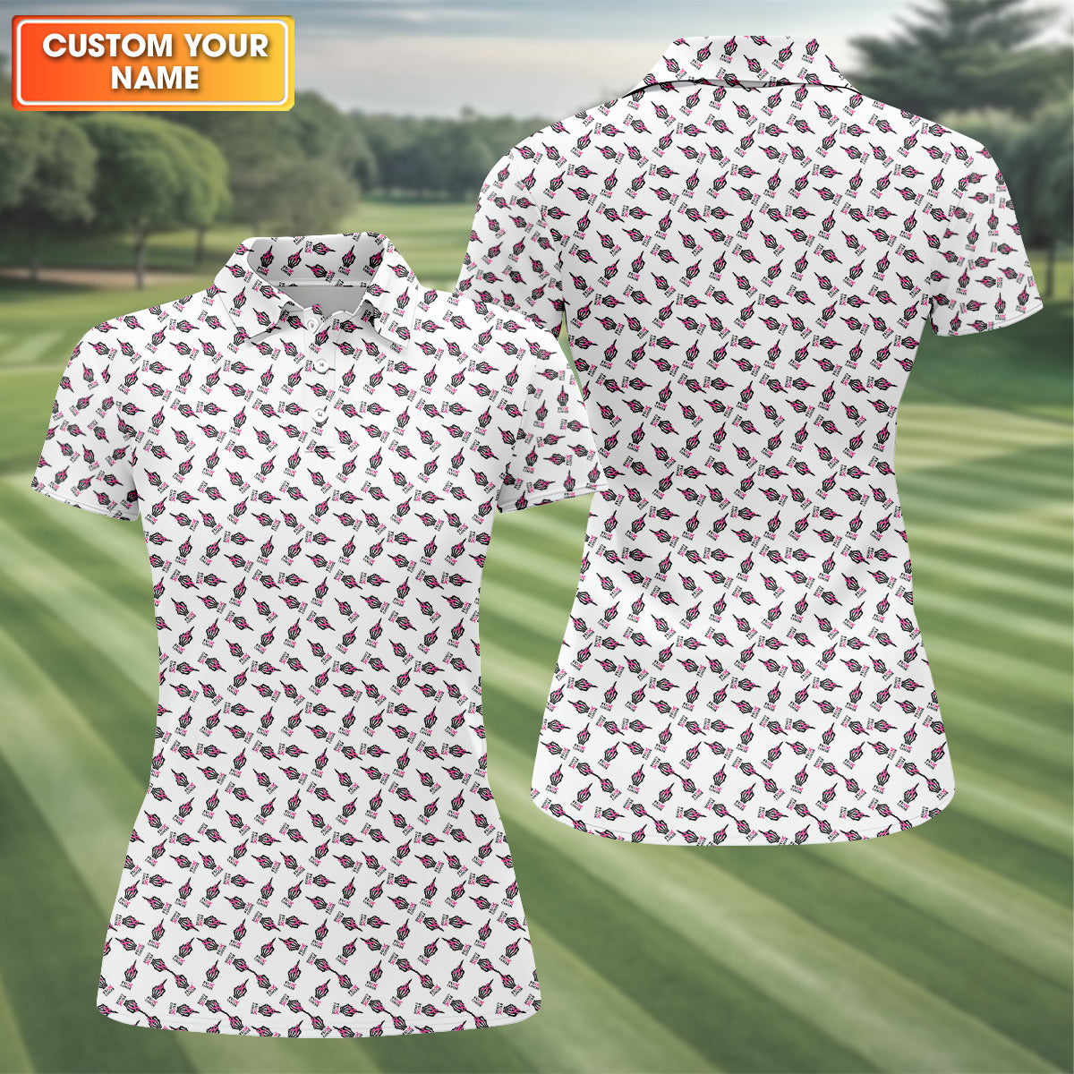 Breast Cancer Golf Shirt, Ladies Golf Polo Tops, Ladies Long Sleeve Golf Shirts, Ladies Golf Shirts