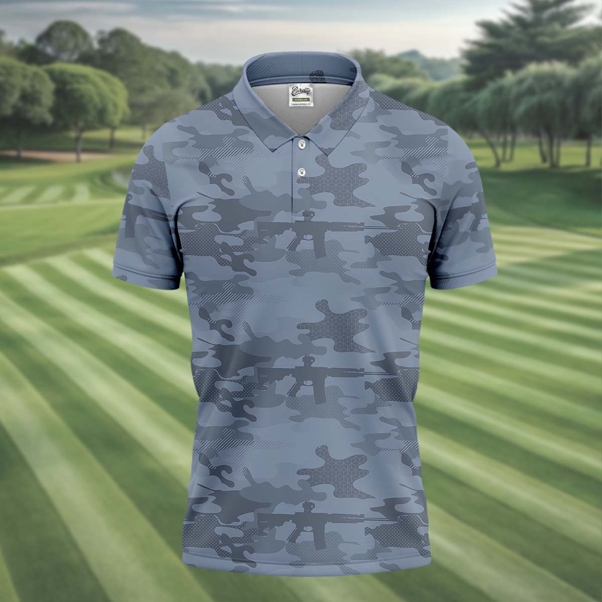 Camouflage Golf Polo, Golfing Apparel, Men Golf Gift, Camouflage Golf Shirts