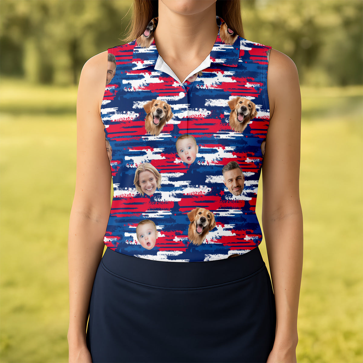 Custom Face Shirt, Patriotic Golf Polos, Womens Golf Polo, Personalized Dog Shirts, Golf Polo For Ladies