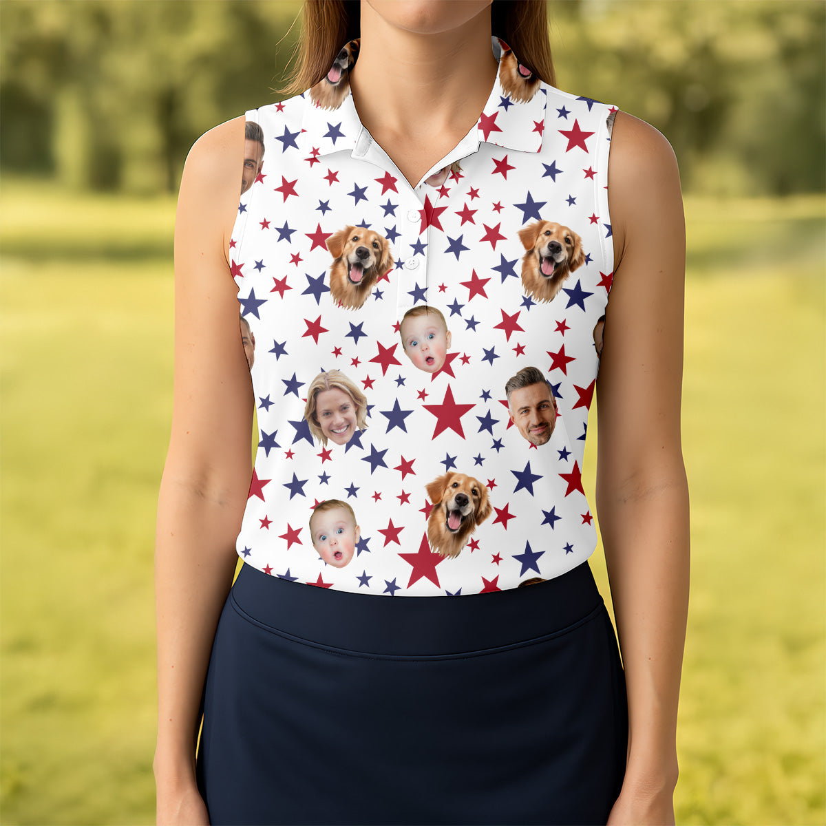 Custom Face Shirt, Personalized Dog Shirts, Long Sleeve Golf Shirts, Golf Polo For Ladies, Golf Tops For Women, Ladies Golf Shirt