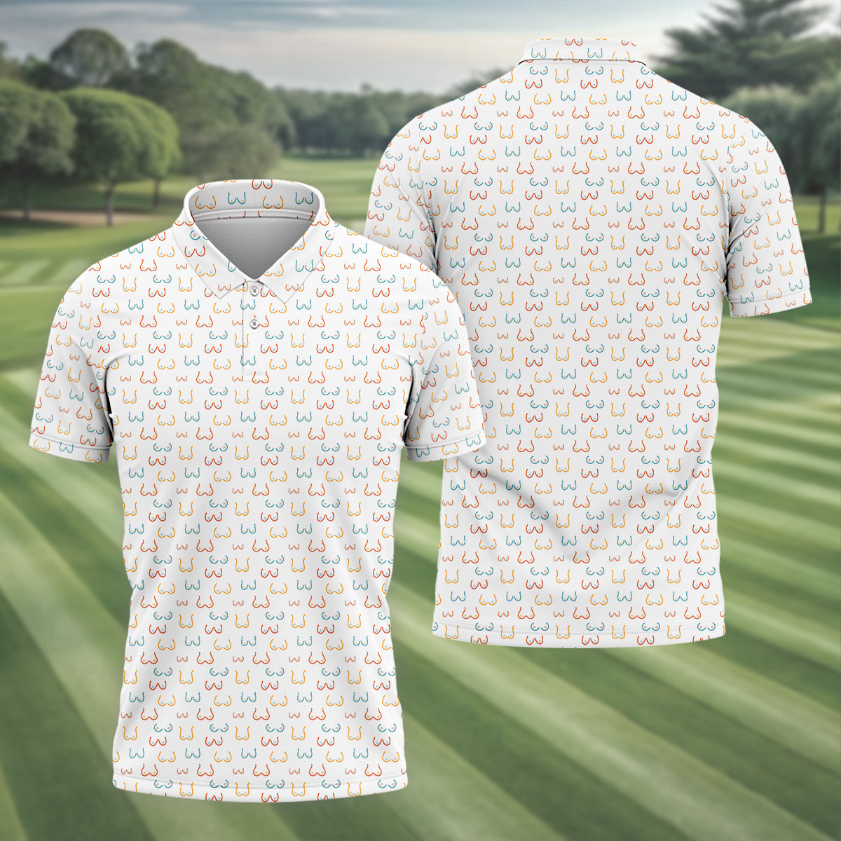 Funny Men's Golf Polo Shirt, Dad Golf Shirt, Father's Day Gift