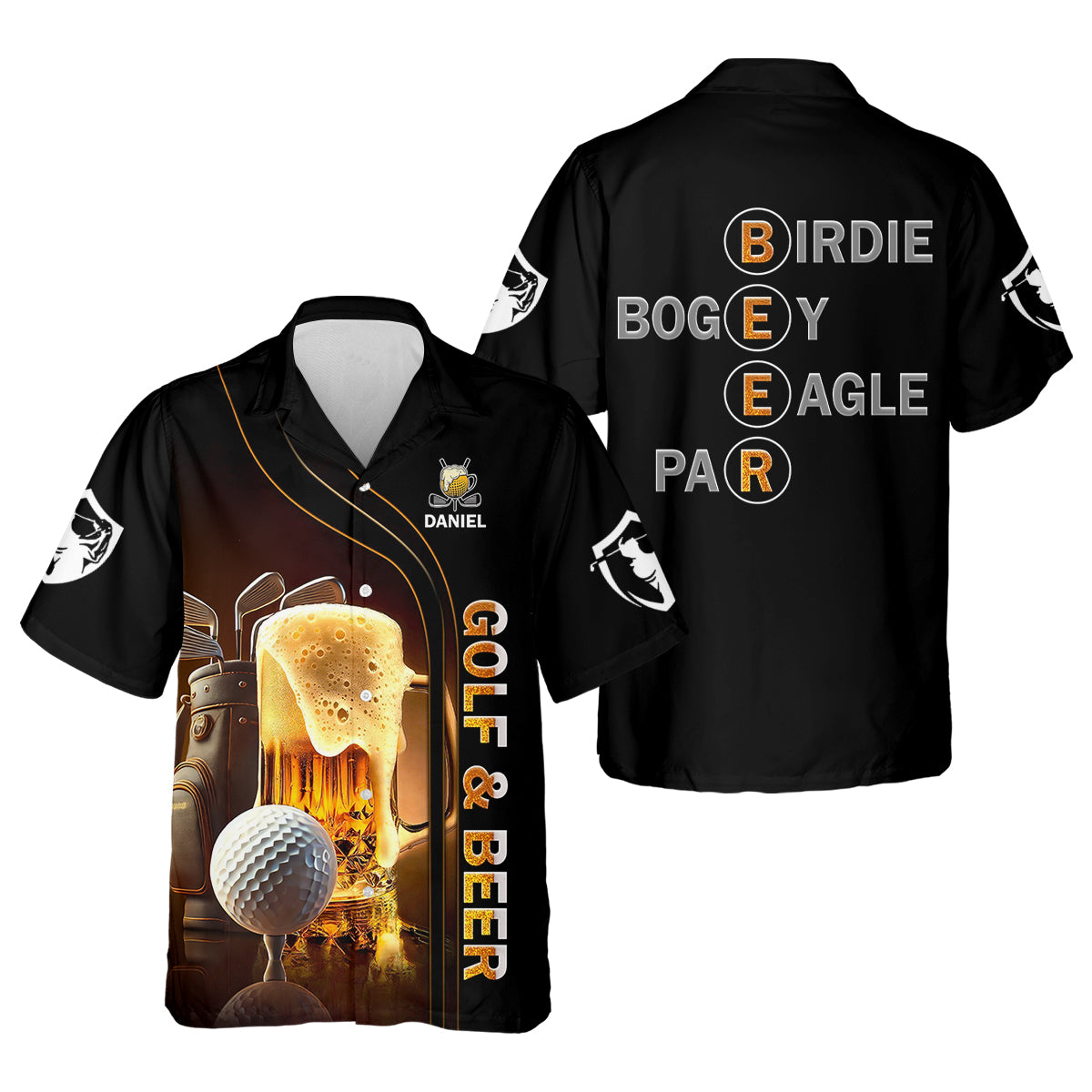 Golf And Beer Custom Hawaiian Golf Shirt, Funny Golf Shirt, Gift For Golfers