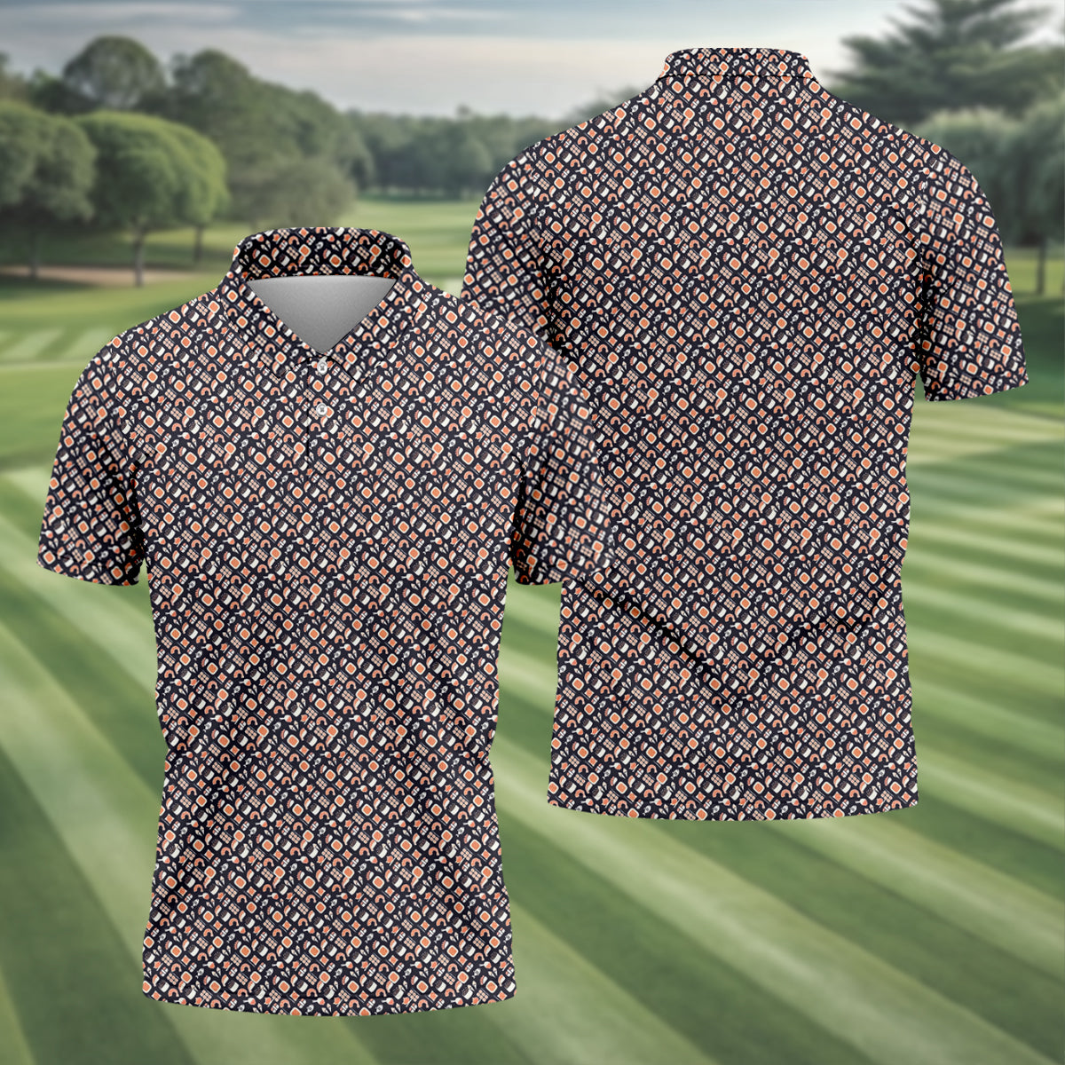 Sushi Men's Golf Polo Shirt, Funny Golf Shirt, Dad Golf Gift